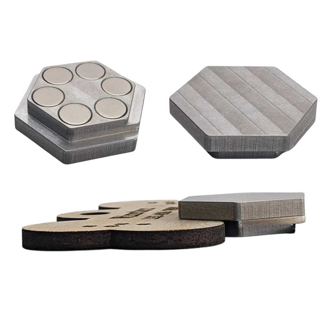 Hex Metal Magnetic Hold Downs for Laser Cutting