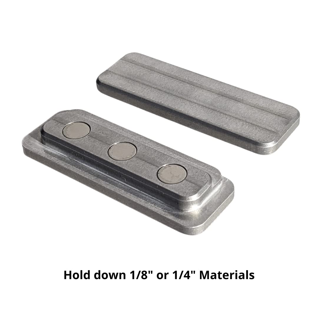Short Metal Magnetic Hold Downs for Laser Cutting