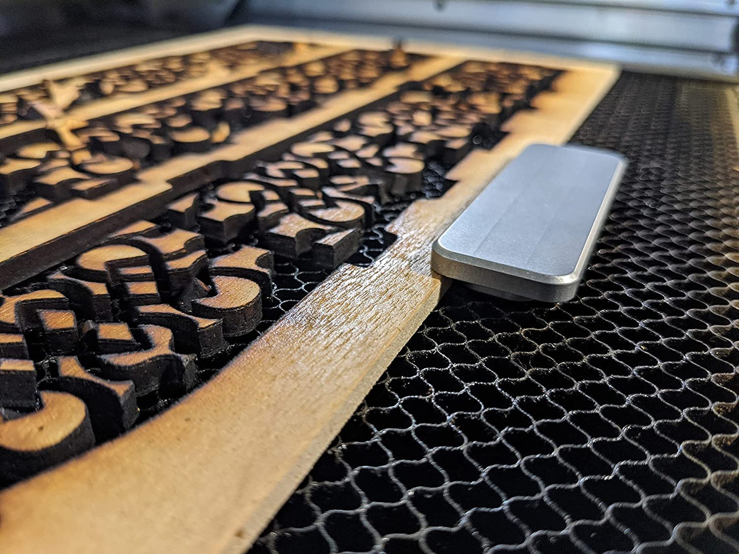 Short Metal Magnetic Hold Downs for Laser Cutting