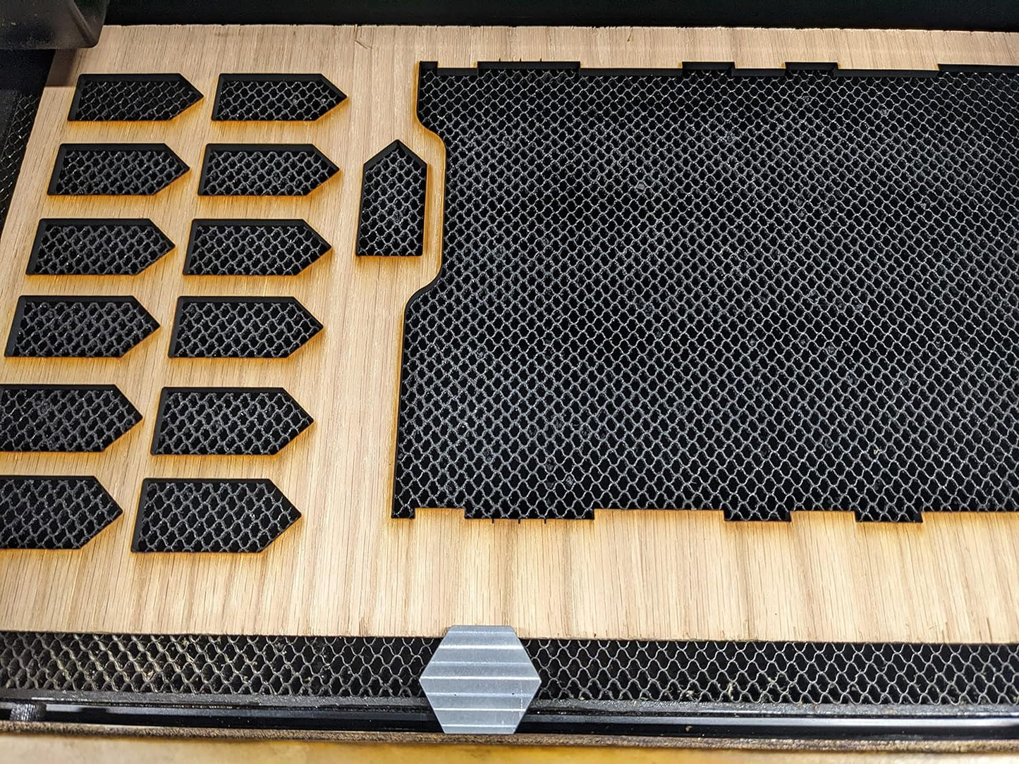 Hex Metal Magnetic Hold Downs for Laser Cutting
